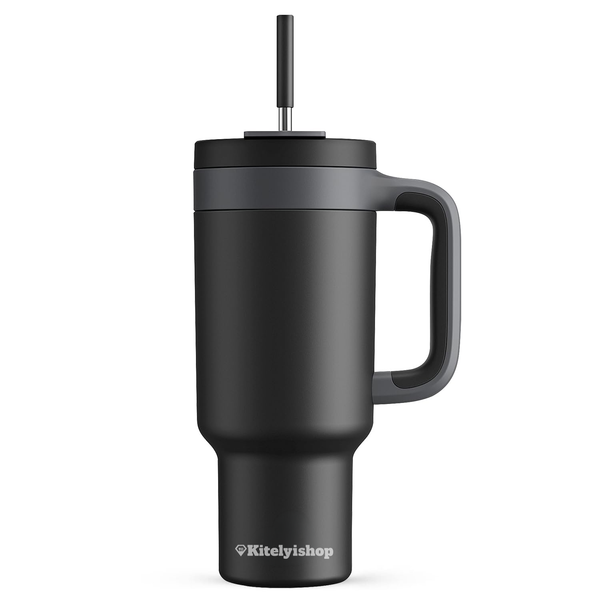 Kitelyishop 40 oz Insulated Tumbler with 2-in-1 Lid (Midnight)